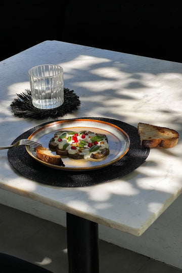 Placemat – Hand-beaded Design, Boho Chic Style, Decorative Table Accent – Beaded | Bazar Bizar Antwerp