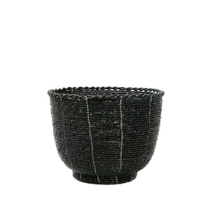 Candy Basket – Beaded Material, Black Finish, Handcrafted Design, M | Bazar Bizar Antwerp