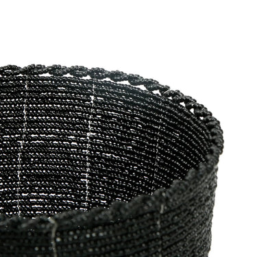 Candy Basket – Beaded Material, Black Finish, Handcrafted Design, M | Bazar Bizar Antwerp