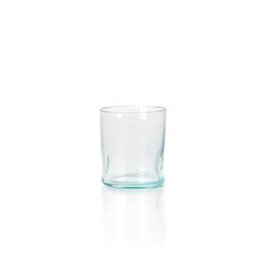 Trinkglas – Recyceltes Glas, Fingerrillen Design, Natürliche Farbe – On the Rocks | Bazar Bizar Antwerp