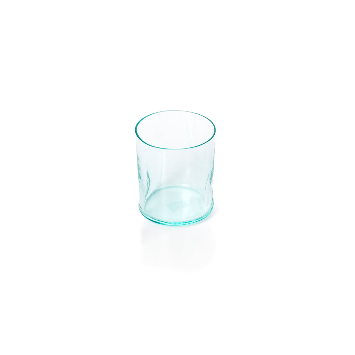 Trinkglas – Recyceltes Glas, Fingerrillen Design, Natürliche Farbe – On the Rocks | Bazar Bizar Antwerp