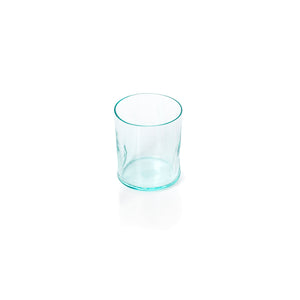 Trinkglas – Recyceltes Glas, Fingerrillen Design, Natürliche Farbe – On the Rocks | Bazar Bizar Antwerp
