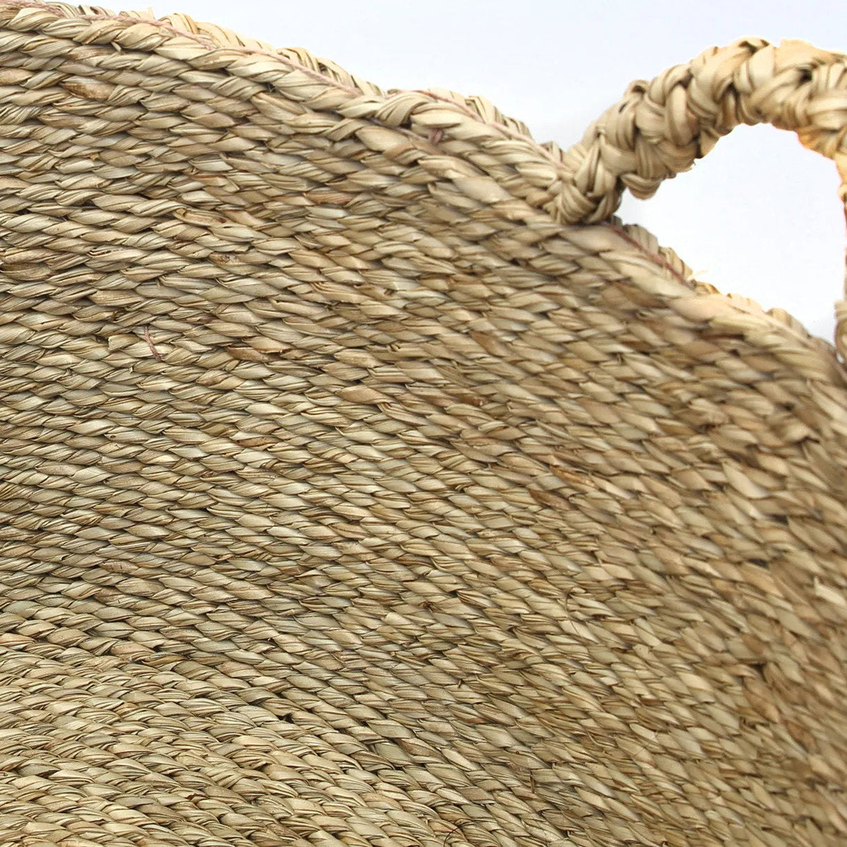 Korb – Seegras Material, Viergriff Design, Natürliche Farbe, S – Les Quatre Mains | Bazar Bizar Antwerp
