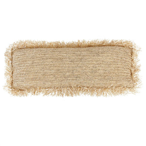 Pillow Cover – Handwoven Raffia, Natural Texture, Boho Design – Raffia | Bazar Bizar Antwerp