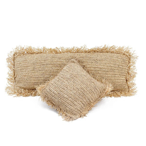 Pillow Cover – Handwoven Raffia, Natural Texture, Boho Design – Raffia | Bazar Bizar Antwerp