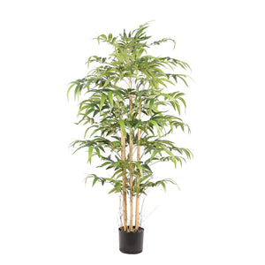 Kunstpflanze  – Kunststoffmaterial, Japanisches Design, Bambusstängel, 160 cm - Bamboe Japanese | NeverLeafs