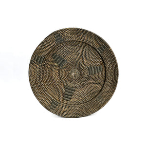 Wall Decoration – Hand-Woven Rattan, Graphic Details, Ethno Design, S – Jasmine | Bazar Bizar Antwerp