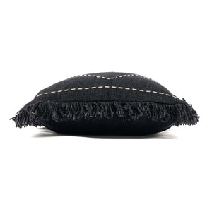 Kissenbezug – Baumwolle Material, Boho Stil, Schwarz Weiß Ton - Kasbah | Bazar Bizar Antwerp