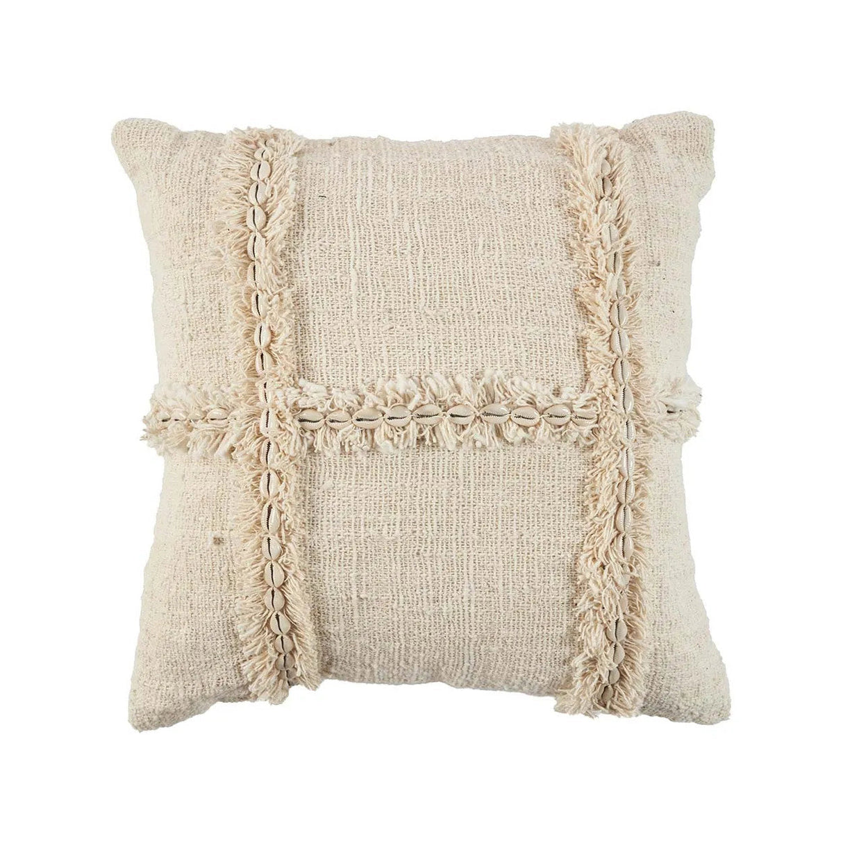 Kissenbezug – Baumwolle Material, Boho Stil, Natur Ton - Nomad | Bazar Bizar Antwerp