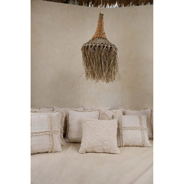 Kissenbezug – Baumwolle Material, Boho Stil, Natur Ton - Nomad | Bazar Bizar Antwerp