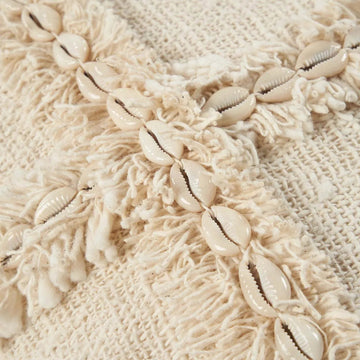 Kissenbezug – Baumwolle Material, Boho Stil, Natur Ton - Nomad | Bazar Bizar Antwerp