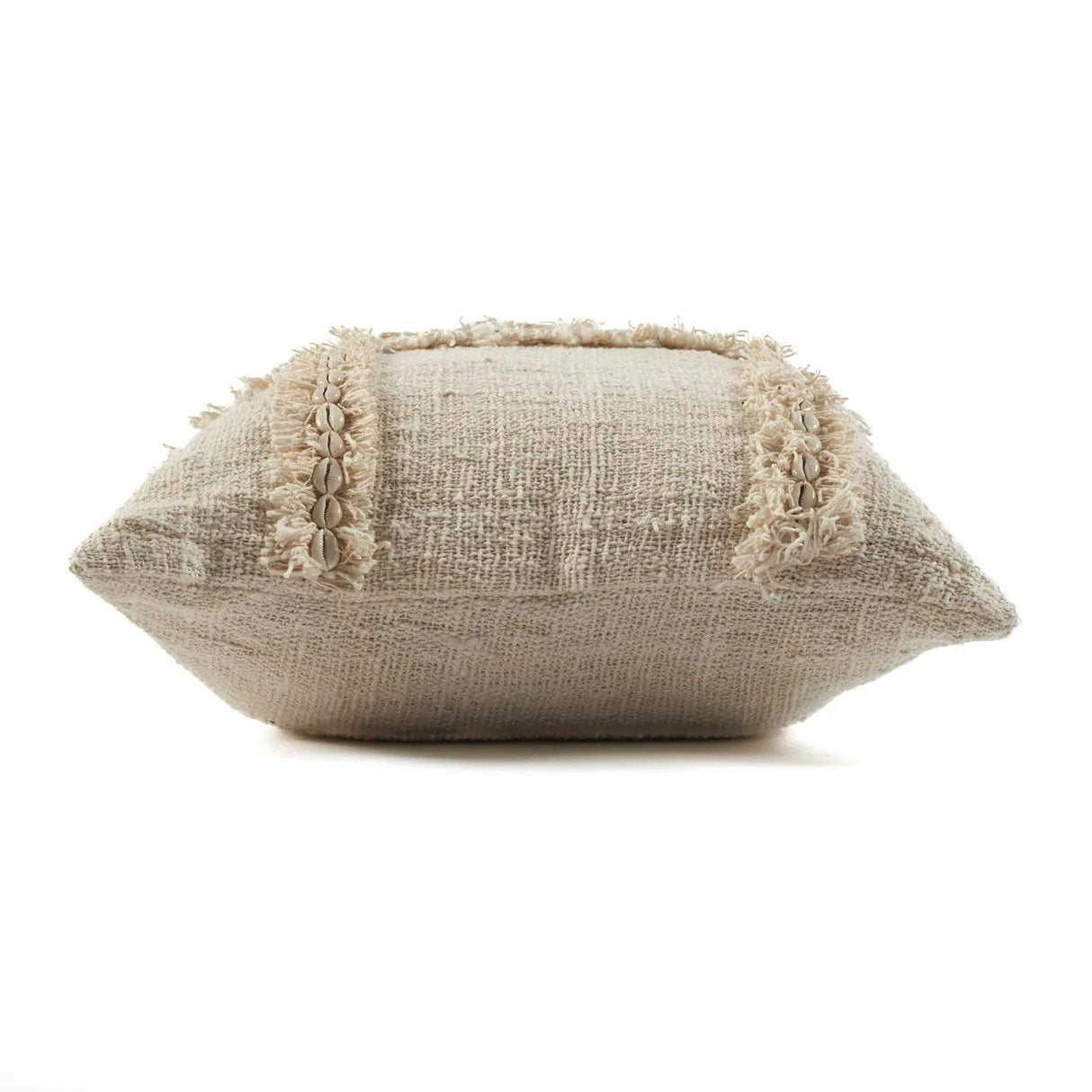 Kissenbezug – Baumwolle Material, Boho Stil, Natur Ton - Nomad | Bazar Bizar Antwerp