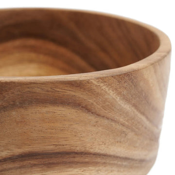 Salatschüssel – Suarholz Material, Salatschalen-Design, Natürliche Farbe, M – Suar | Bazar Bizar Antwerp