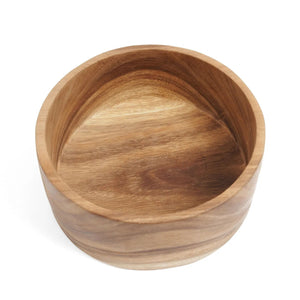 Salad Bowl - Suar Wood, Natural Grain, Hand-Finished Surface, M | Bazar Bizar Antwerp