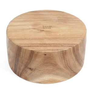 Salad Bowl - Suar Wood, Natural Grain, Hand-Finished Surface, M | Bazar Bizar Antwerp