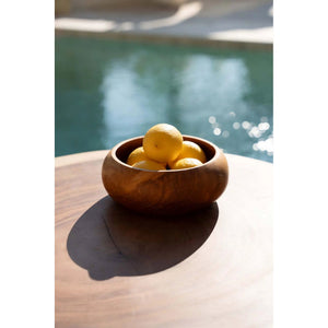 Fruit Bowl – Teak Root, Organic Shape, Natural Finish | Bazar Bizar Antwerp