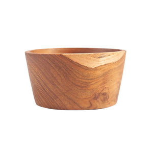 Snack Bowl - Teak Wood, Natural Grain, Timeless Design | Bazar Bizar Antwerp