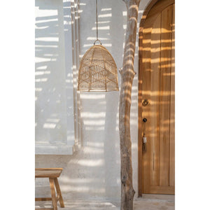 Pendelleuchte – Rattanmaterial, Geflochtenes Design, Handgefertigte Form, M - Bala | Bazar Bizar Antwerp