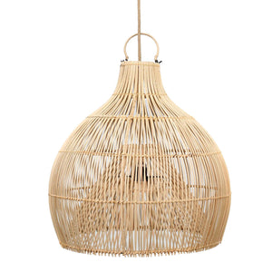 Pendant Lamp – Rattan Material, Woven Design, Vase Shape, L - Lobster Trap | Bazar Bizar Antwerp