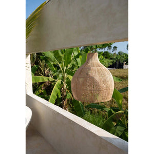 Pendant Lamp – Rattan Material, Woven Design, Vase Shape, L - Lobster Trap | Bazar Bizar Antwerp