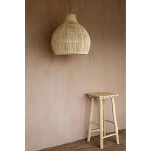 Pendant Lamp – Rattan Material, Woven Design, Vase Shape, L - Lobster Trap | Bazar Bizar Antwerp