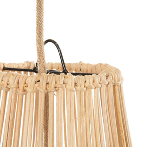 Pendelleuchte – Natürliches Rattan, Skulpturales Design, Vertikale Streben, M - Afrodisiac | Bazar Bizar Antwerp