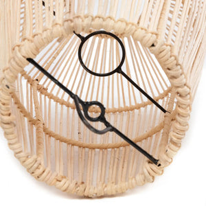 Pendelleuchte – Natürliches Rattan, Skulpturales Design, Vertikale Streben, M - Afrodisiac | Bazar Bizar Antwerp