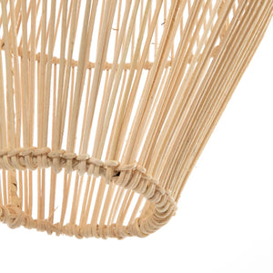 Pendelleuchte – Natürliches Rattan, Skulpturales Design, Vertikale Streben, M - Afrodisiac | Bazar Bizar Antwerp