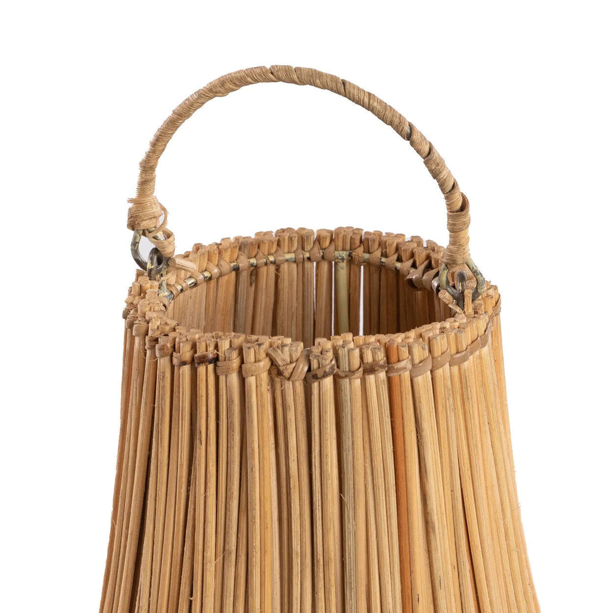 Pendelleuchte – Handgeflochtenes Rattan, Glockenform Design, Warme Lichtwirkung, XL – Shala | Bazar Bizar Antwerp