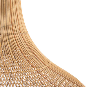Pendelleuchte – Handgeflochtenes Rattan, Glockenform Design, Warme Lichtwirkung, XL – Shala | Bazar Bizar Antwerp