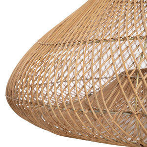 Pendelleuchte – Handgeflochtenes Rattan, Glockenform Design, Warme Lichtwirkung, XL – Shala | Bazar Bizar Antwerp