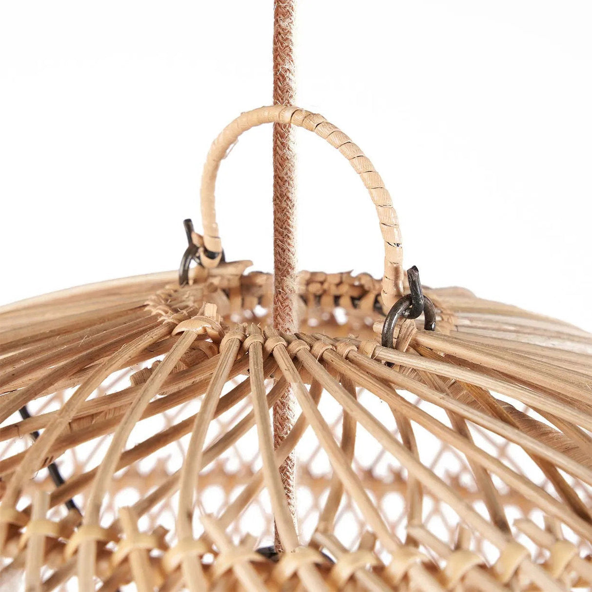Pendelleuchte – Rattan, Geflochtenes Design, Kugelform, M - Bubble | Bazar Bizar Antwerp