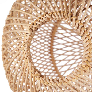 Pendelleuchte – Rattan, Geflochtenes Design, Kugelform, M - Bubble | Bazar Bizar Antwerp