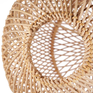 Pendant Light – Hand-Woven Rattan, Sphere Design, Natural Texture, M – Bubble | Bazar Bizar Antwerp