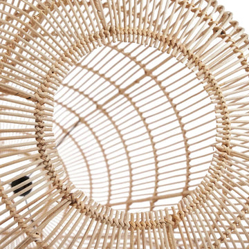 Pendant Lamp – Hand-Braided Rattan, Elongated Shape, Soft Light, XL – Bozelo | Bazar Bizar Antwerp