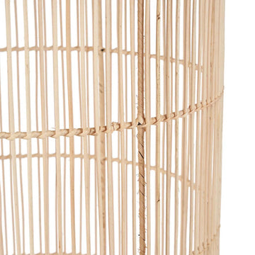 Pendant Lamp – Hand-Braided Rattan, Elongated Shape, Soft Light, XL – Bozelo | Bazar Bizar Antwerp