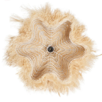 Pendant Lamp – Hand-braided Hemp Fibres, Layered Design, Soft Light, M – Rami | Bazar Bizar Antwerp