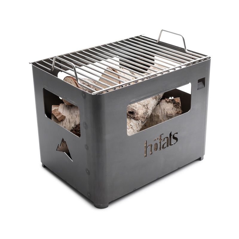 Grill Grate - Polished Stainless Steel Integrated Handles - BEER BOX | höfats