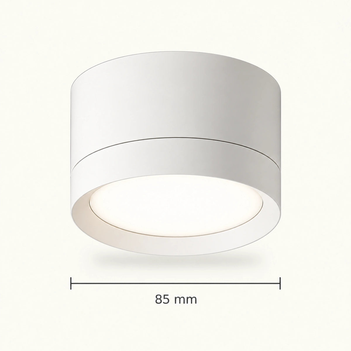 Deckenleuchte – Weißes Aluminium, GX53 Fassung, IP20 Schutz, 5 cm Höhe - Hoop | Maytoni