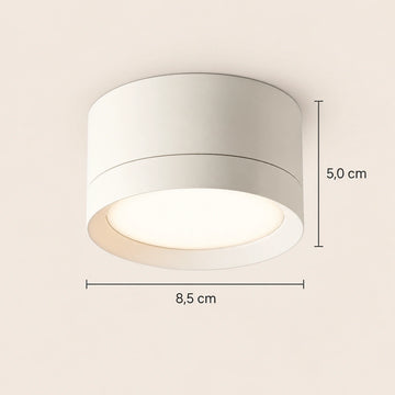 Deckenleuchte – Weißes Aluminium, GX53 Fassung, IP20 Schutz, 5 cm Höhe - Hoop | Maytoni