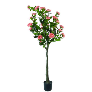 Kunstpflanze – Kunststoffmaterial, Botanisches Design, Kamelienblütendesign - Camelia | NeverLeafs