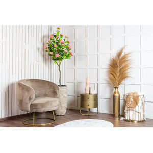 Kunstpflanze – Kunststoffmaterial, Botanisches Design, Kamelienblütendesign - Camelia | NeverLeafs