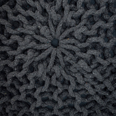 Pouf - Chunky Knit Look, Recycled Cotton, Extra Large | MVG Voglrieder