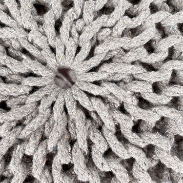 Pouf - Chunky Knit Design, Recycled Cotton, Extra Large | MVG Voglrieder