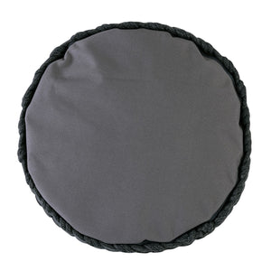 Pouf – Recycelter Kunststoff, Strick Design, Anthrazit Grau - Merino | MVG Voglrieder