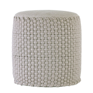Pouffe made from recycled plastic, knitted look, refillable & suitable for outdoor use – Merino | MVG Voglrieder