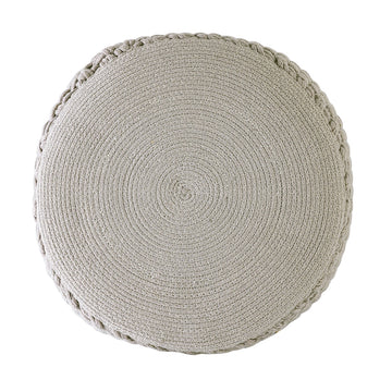 Pouffe made from recycled plastic, knitted look, refillable & suitable for outdoor use – Merino | MVG Voglrieder