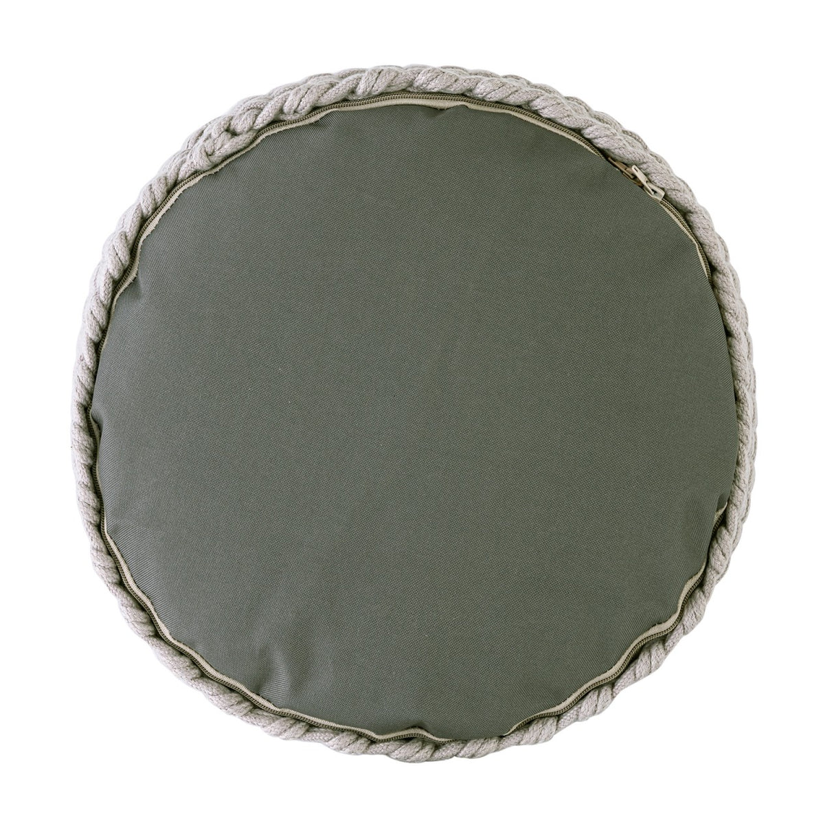 Pouf – Recycelter Kunststoff, Strick Design, Silber Grau - Merino | MVG Voglrieder