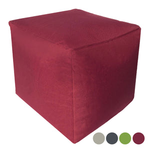Pouf – Nylon Stoff, Wasserfest, Bordeaux Farbe - Bamba | MVG Voglrieder