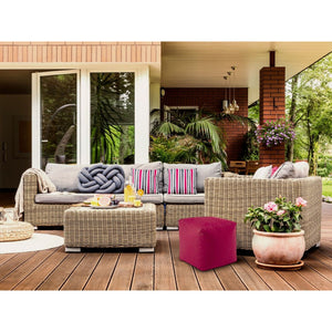 Pouf – Nylon Stoff, Wasserfest, Bordeaux Farbe - Bamba | MVG Voglrieder